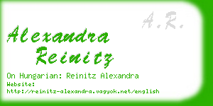 alexandra reinitz business card